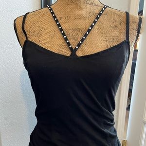 BKE Red sequin tank top